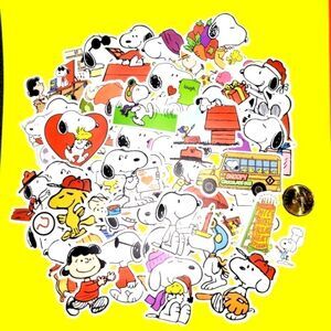 50pc brand new waterproof Snoopy stickers.